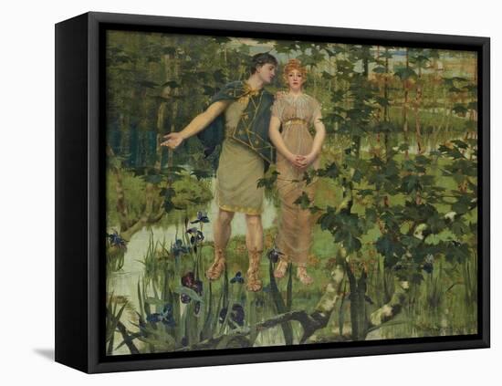The Happy Valley-William Stott-Framed Stretched Canvas