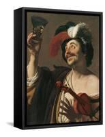 The Happy Violinist-Gerrit van Honthorst-Framed Stretched Canvas