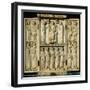 The Harbaville Triptych Depicting Christ Enthroned with the Virgin and St. John the Baptist-Byzantine-Framed Giclee Print