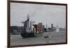 The Harbor Area of Hamburg, Germany-Dennis Brack-Framed Photographic Print