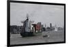 The Harbor Area of Hamburg, Germany-Dennis Brack-Framed Photographic Print