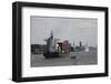 The Harbor Area of Hamburg, Germany-Dennis Brack-Framed Photographic Print