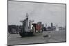 The Harbor Area of Hamburg, Germany-Dennis Brack-Mounted Photographic Print