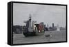 The Harbor Area of Hamburg, Germany-Dennis Brack-Framed Stretched Canvas