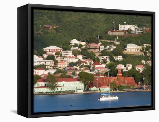 The Harbor at Charlotte Amalie, St. Thomas, Caribbean-Jerry & Marcy Monkman-Framed Stretched Canvas