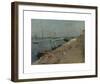 The Harbor At Cherbourg-Berthe Morisot-Framed Premium Giclee Print