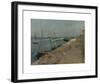 The Harbor At Cherbourg-Berthe Morisot-Framed Premium Giclee Print