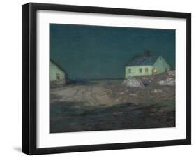 The Harbor Light, New York-Birge Harrison-Framed Giclee Print