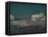 The Harbor Light, New York-Birge Harrison-Framed Stretched Canvas