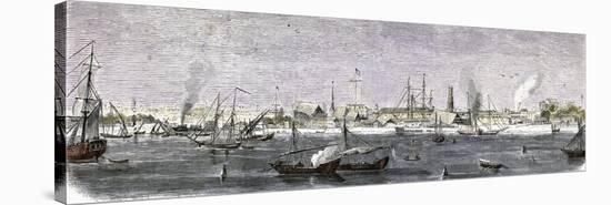 The Harbor of Bombay India of 1857-null-Stretched Canvas