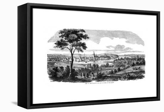 The Harbour and City of Kiel, Northern Germany, 1855-null-Framed Stretched Canvas