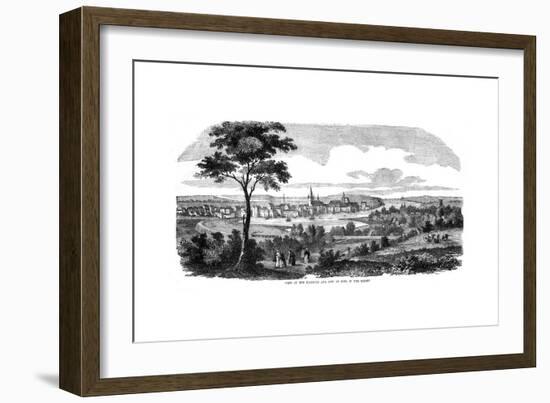 The Harbour and City of Kiel, Northern Germany, 1855-null-Framed Giclee Print