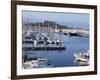 The Harbour and Fort Carre Where Napoleon was Imprisoned, Antibes, Alpes Maritimes, Cote d'Azur-Walter Rawlings-Framed Photographic Print