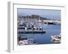 The Harbour and Fort Carre Where Napoleon was Imprisoned, Antibes, Alpes Maritimes, Cote d'Azur-Walter Rawlings-Framed Premium Photographic Print