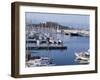 The Harbour and Fort Carre Where Napoleon was Imprisoned, Antibes, Alpes Maritimes, Cote d'Azur-Walter Rawlings-Framed Photographic Print