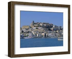 The Harbour and Ibiza Town, Ibiza, Balearic Islands, Spain, Europe-Firecrest Pictures-Framed Photographic Print