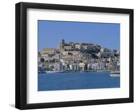 The Harbour and Ibiza Town, Ibiza, Balearic Islands, Spain, Europe-Firecrest Pictures-Framed Photographic Print