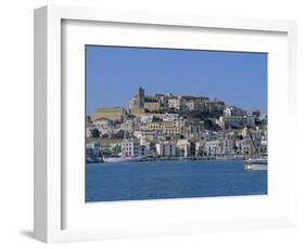 The Harbour and Ibiza Town, Ibiza, Balearic Islands, Spain, Europe-Firecrest Pictures-Framed Photographic Print