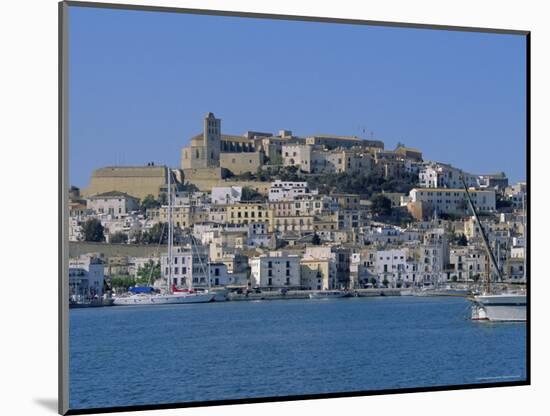 The Harbour and Ibiza Town, Ibiza, Balearic Islands, Spain, Europe-Firecrest Pictures-Mounted Photographic Print