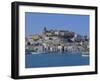 The Harbour and Ibiza Town, Ibiza, Balearic Islands, Spain, Europe-Firecrest Pictures-Framed Photographic Print