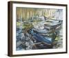 The Harbour and Lobster Pots, Estepona-Tuema Pattie-Framed Giclee Print