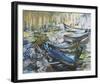 The Harbour and Lobster Pots, Estepona-Tuema Pattie-Framed Giclee Print