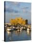 The Harbour and Paphos Fort, Paphos, Cyprus, Mediterranean, Europe-Stuart Black-Stretched Canvas