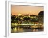 The Harbour and Prince's Palace at Sunset, Monte Carlo, Monaco, Cote d'Azur, Mediterranean, Europe-Sergio Pitamitz-Framed Photographic Print