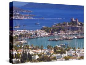 The Harbour and the Castle of St. Peter, Bodrum, Anatolia, Turkey, Asia Minor, Eurasia-Sakis Papadopoulos-Stretched Canvas