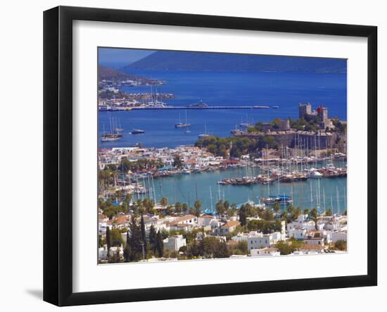 The Harbour and the Castle of St. Peter, Bodrum, Anatolia, Turkey, Asia Minor, Eurasia-Sakis Papadopoulos-Framed Photographic Print