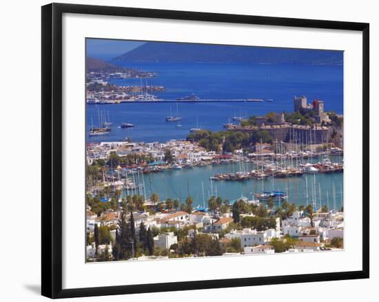 The Harbour and the Castle of St. Peter, Bodrum, Anatolia, Turkey, Asia Minor, Eurasia-Sakis Papadopoulos-Framed Photographic Print