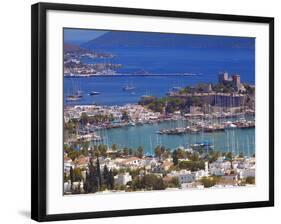 The Harbour and the Castle of St. Peter, Bodrum, Anatolia, Turkey, Asia Minor, Eurasia-Sakis Papadopoulos-Framed Photographic Print