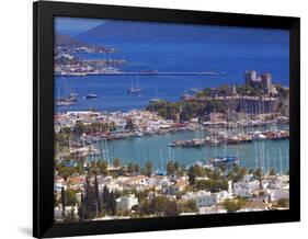 The Harbour and the Castle of St. Peter, Bodrum, Anatolia, Turkey, Asia Minor, Eurasia-Sakis Papadopoulos-Framed Photographic Print