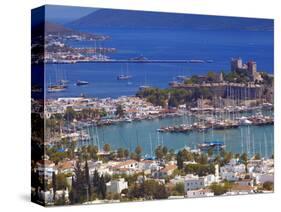 The Harbour and the Castle of St. Peter, Bodrum, Anatolia, Turkey, Asia Minor, Eurasia-Sakis Papadopoulos-Stretched Canvas