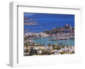 The Harbour and the Castle of St. Peter, Bodrum, Anatolia, Turkey, Asia Minor, Eurasia-Sakis Papadopoulos-Framed Photographic Print