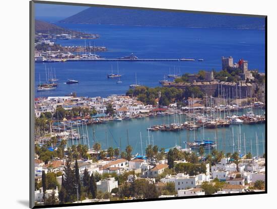 The Harbour and the Castle of St. Peter, Bodrum, Anatolia, Turkey, Asia Minor, Eurasia-Sakis Papadopoulos-Mounted Photographic Print