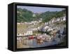 The Harbour and Village, Polperro, Cornwall, England, UK-Philip Craven-Framed Stretched Canvas