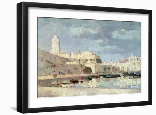 The Harbour at Algiers, 1876-Albert-Charles Lebourg-Framed Giclee Print
