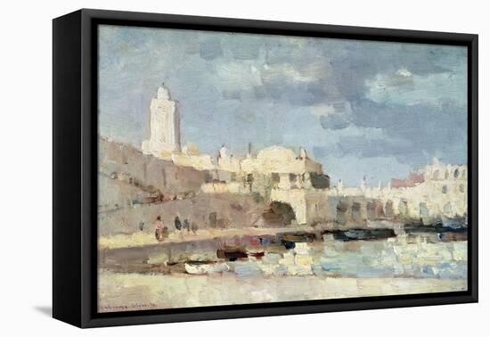 The Harbour at Algiers, 1876-Albert-Charles Lebourg-Framed Stretched Canvas