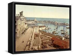 The Harbour at Algiers, Pub. C.1900-null-Framed Stretched Canvas