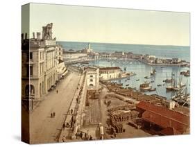The Harbour at Algiers, Pub. C.1900-null-Stretched Canvas