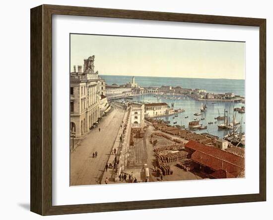 The Harbour at Algiers, Pub. C.1900-null-Framed Giclee Print