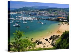 The Harbour at Bayona, Galicia, Spain, Europe-Duncan Maxwell-Stretched Canvas