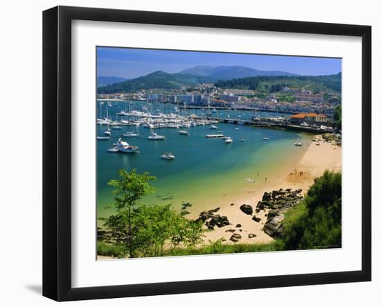 The Harbour at Bayona, Galicia, Spain, Europe-Duncan Maxwell-Framed Photographic Print