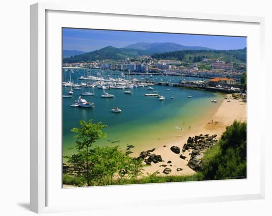 The Harbour at Bayona, Galicia, Spain, Europe-Duncan Maxwell-Framed Photographic Print