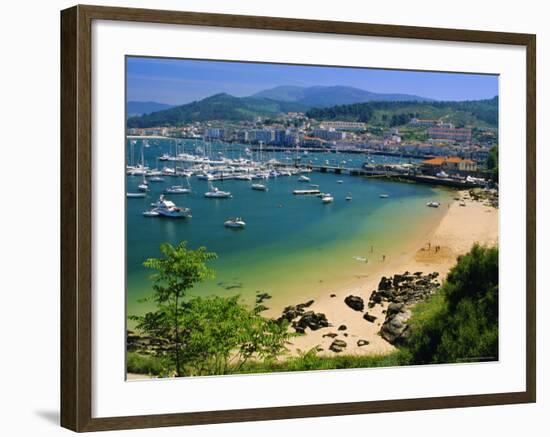 The Harbour at Bayona, Galicia, Spain, Europe-Duncan Maxwell-Framed Photographic Print