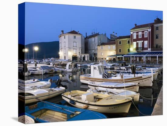 The Harbour at Dawn, Cres Town, Cres Island, Kvarner Gulf, Croatia, Adriatic, Europe-Stuart Black-Stretched Canvas