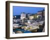 The Harbour at Dawn, Cres Town, Cres Island, Kvarner Gulf, Croatia, Adriatic, Europe-Stuart Black-Framed Photographic Print