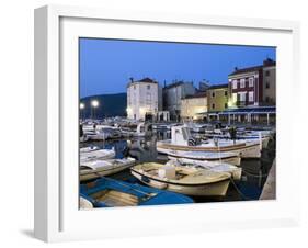 The Harbour at Dawn, Cres Town, Cres Island, Kvarner Gulf, Croatia, Adriatic, Europe-Stuart Black-Framed Photographic Print