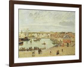 The Harbour at Dieppe, 1902-Camille Pissarro-Framed Giclee Print